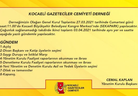 Kongre İlanı